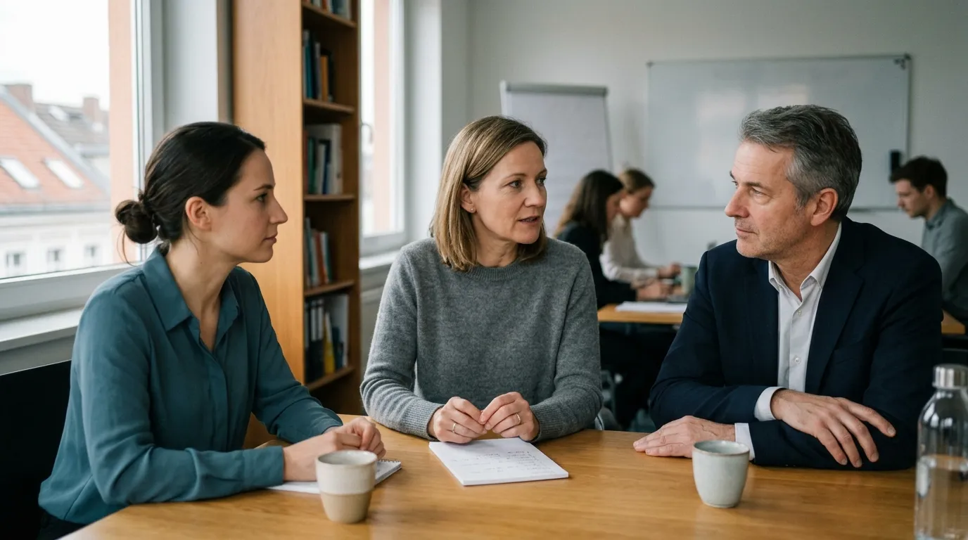 Supervisor fasst die Aussage eines Teammitglieds für eine Führungskraft zusammen, um Verständigung im Konflikt zu erleichtern.