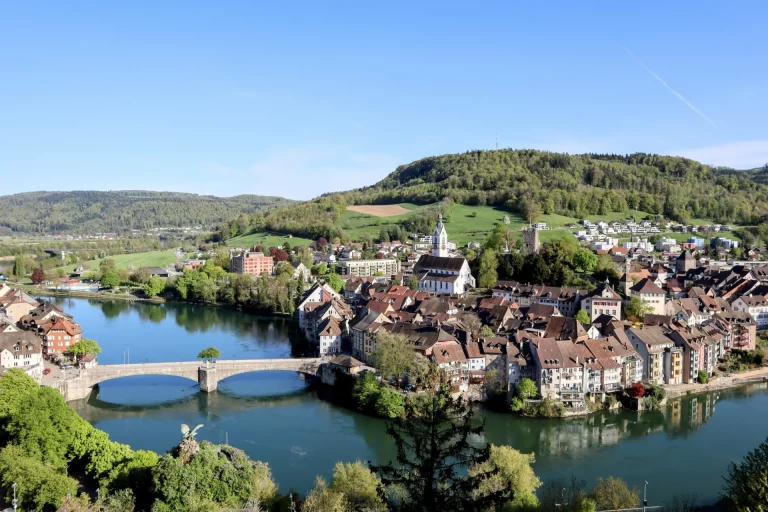 Laufenburg mit Sicht auf die Deutschland und die Schweiz