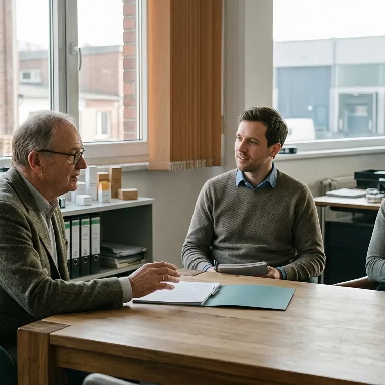 Eine Unternehmerfamilie spricht frühzeitig mit der nächsten Generation über mögliche zukünftige Rollen im Familienunternehmen.